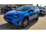 2018 Electric Storm Blue Toyota RAV4 LE #129439507