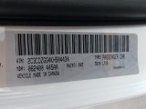 2019 Challenger Color Code for White Knuckle - Color Code: PW7