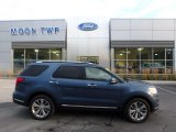 2018 Blue Metallic Ford Explorer Limited 4WD #129554420