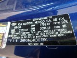 2019 Forte Color Code for Sea Blue - Color Code: B2R