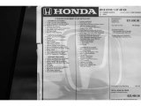 2018 Honda Civic EX-T Sedan Window Sticker