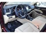 2019 Toyota Highlander Limited Platinum AWD Almond Interior