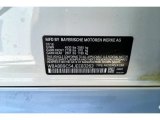 2018 3 Series Color Code for Mineral White Metallic - Color Code: A96
