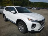 Quartz White Hyundai Santa Fe in 2019