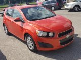 2012 Inferno Orange Metallic Chevrolet Sonic LS Hatch #129697487