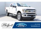 2019 Oxford White Ford F250 Super Duty Lariat Crew Cab 4x4 #129697361