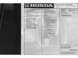2019 Honda HR-V Sport Window Sticker