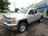 2019 Silver Ice Metallic Chevrolet Silverado 2500HD Work Truck Double Cab 4WD #129723656