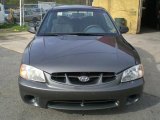 2001 Charcoal Gray Hyundai Accent GS Coupe #12956440