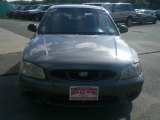 2002 Charcoal Gray Hyundai Accent L Coupe #12956397