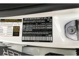 2019 GLE Color Code for Polar White - Color Code: 149
