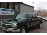 2004 Dark Green Metallic Chevrolet Silverado 1500 LS Crew Cab 4x4 #12958132