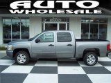 2008 Graystone Metallic Chevrolet Silverado 1500 LT Crew Cab #12962431