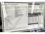 2019 Mercedes-Benz E 450 Cabriolet Window Sticker