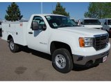 2009 Summit White GMC Sierra 2500HD Work Truck Regular Cab 4x4 Chassis Commercial Utility #12960978