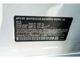 2019 4 Series Color Code for Mineral White Metallic - Color Code: A96