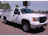 2009 Summit White GMC Sierra 2500HD Work Truck Regular Cab 4x4 Chassis Commercial Utility #12960984