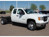 2009 Summit White GMC Sierra 3500HD Extended Cab 4x4 Chassis #12960992