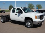 2009 Summit White GMC Sierra 3500HD Extended Cab 4x4 Chassis #12960990