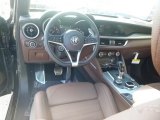 2019 Alfa Romeo Stelvio Ti Sport AWD Chocolate Interior