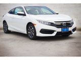 2018 Honda Civic LX-P Coupe Front 3/4 View
