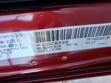 2019 Charger Color Code for Octane Red Pearl - Color Code: PRV