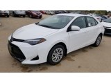 2019 Super White Toyota Corolla LE #130121345