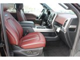 2018 Ford F150 Platinum SuperCrew 4x4 Dark Marsala Interior