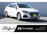 2019 Frost White Pearl Hyundai Accent SE #130139105
