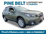 2019 Wilderness Green Metallic Subaru Outback 2.5i Premium #130224776