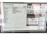 2018 Mercedes-Benz G 63 AMG Window Sticker