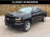 2018 Black Chevrolet Silverado 1500 Custom Crew Cab 4x4 #130341667