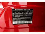 2019 GLA Color Code for Jupiter Red - Color Code: 589