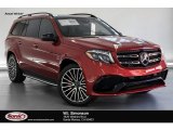 2018 designo Cardinal Red Metallic Mercedes-Benz GLS 63 AMG 4Matic #130416243