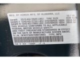 2019 Pilot Color Code for Black Forest Metallic - Color Code: G542P