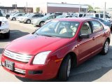 2007 Redfire Metallic Ford Fusion S #12998291