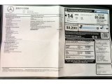 2019 Mercedes-Benz G 550 Window Sticker