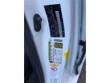 2019 Sienna Color Code for Super White - Color Code: 040