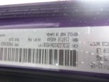 2019 Challenger Color Code for Plum Crazy Pearl - Color Code: PHG