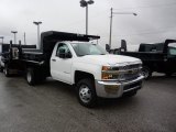 2019 Chevrolet Silverado 3500HD Work Truck Regular Cab Dump Truck Front 3/4 View