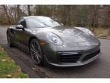 2017 Porsche 911 Turbo Coupe Front 3/4 View