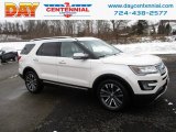 2016 White Platinum Metallic Tri-Coat Ford Explorer Platinum 4WD #130636627