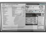 2019 Mercedes-Benz E 450 4Matic Sedan Window Sticker