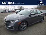 2019 Modern Steel Metallic Honda Civic LX Sedan #130656715