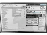 2019 Mercedes-Benz E AMG 63 S 4Matic Wagon Window Sticker