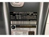 2019 AMG GT Color Code for designo Selenite Grey Magno (Matte) - Color Code: 297