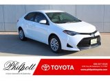 2019 Super White Toyota Corolla LE #130715556