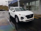 2019 Quartz White Hyundai Santa Fe SEL AWD #130715444