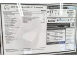 2019 Mercedes-Benz AMG GT C Roadster Window Sticker