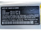 2019 M2 Color Code for Hockenheim Silver Metallic - Color Code: C33